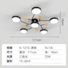 Luminária de teto macaron nórdica para sala de estar, luz criativa e única para quarto e escritório, luminária moderna minimalista para quarto e escritório