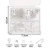 Producto Nuevo Transfronterizo Caja de Tubo de Posicionamiento con Cierre de Pinza de Langosta y Cierre de Herradura de 4 Ranuras Set de Materiales de Acabado para Collar Pulsera DIY