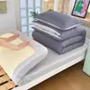 Juego de ropa de cama individual de tres piezas para dormitorio universitario de algodón, completo con edredón, relleno de edredón, funda de edredón de algodón puro y juego de sábanas de seis piezas