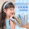 Faixa de Cabeça Azul Infantil para Meninas 2026 Novo Estilo Faixa de Cabeça Fashion de Alta Qualidade para Meninas com Design de Coroa Alta para Lavar o Rosto