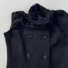 Moda Verão Novo Estilo Tendência de Rua Feminina Harajuku Ins Decoração com Botões Gola Alta Colete Gótico Y2k Roupas