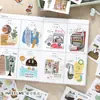 Infeel.Me Livro de Adesivos Coleção Pequenas Coisas Diário Ins Simples Base de Adesivo para Decoração DIY de Paisagens