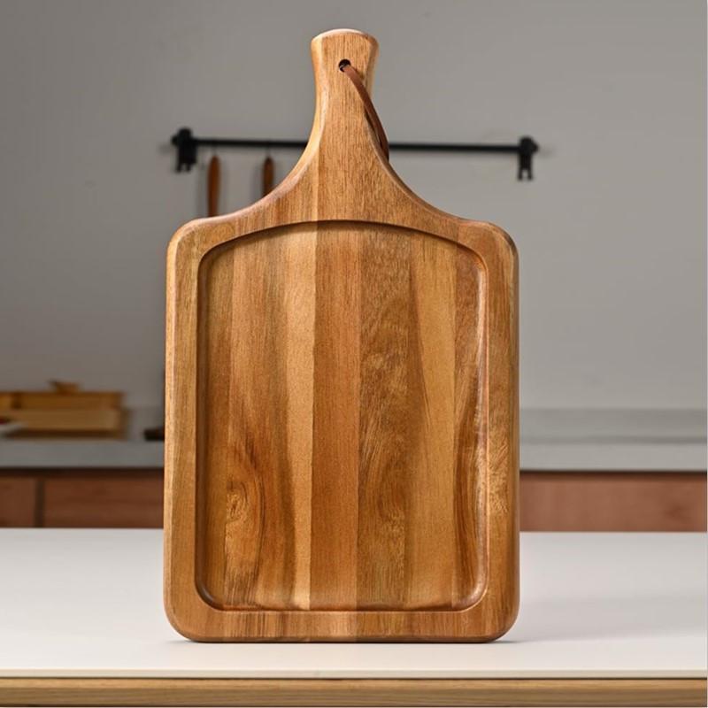 实木菜板 家用砧板 相思木熟食奶酪板 便携披萨板 服务板BS