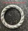 Pulseira de Aço Inoxidável Personalizada, Anel Redondo Vazado Retrô Liso de Alta Qualidade, Pulseira Feminina, Pulseira, Joias de Aço Titânio