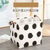 Cesta de Almacenamiento de Tela, Caja de Almacenamiento Cuadrada Grande de Algodón y Lino para Ropa, Cesta Plegable para Ropa Sucia del Hogar para Dormitorio