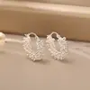 Pendientes en forma de U Chapados en Oro Cobre con un Toque de Lujo, Pendientes de Joyería de Nicho de Moda y Exquisitos para Mujer, Artesanía Pesada, Pinzas para Orejas Estilo Ins Europeo y Americano