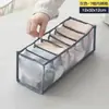 Caja de Almacenamiento de Tela para Ropa Interior Doméstica con Compartimentos, Organizador Duradero y Multifuncional Tipo Cajón para Ropa Interior y Calcetines, Adecuado para Dormitorios de Estudiantes