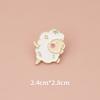 Broche de ovelha masculino e feminino bonito japonês crachá cartoon pin fivela decoração ins na moda personalizado saco escolar acessórios