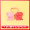 Serie de Herramientas para Hornear Microondas Dibujos Animados 3D Molde para Galletas Batidora DIY Impresión de Simulación