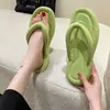 Chanclas Planas Populares Transfronterizas para Mujer, Chanclas de Verano Estilo Ins, Alto Valor Estético, Sandalias de Tira Ligera y Elegante
