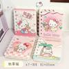 Cuaderno Espiral de Mascota Linda Kuromi Bloc de Notas A7 Cuaderno Mini para Estudiante Cuaderno Portátil Juego DIY para Rascar