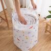 Bolsa de almacenamiento para edredón acolchado cilíndrico PEVA para el hogar a prueba de polvo con cordón impermeable a prueba de humedad bolsa organizadora de almacenamiento