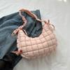 Bolso nube plisado personalizado de gran capacidad bordado elástico estilo nuevo moda bolso bandolera de lona Oxford bolso dumpling Bolso Burbuja