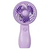 Ventilador de Mão Portátil de Verão Recarregável por USB Mini Ventilador Elétrico de Mão Ventilador Portátil Compacto