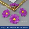 Flores Artificiais Roxas, Margaridas, Peônias, Acessórios de Cabelo, Adereços de Decoração para Fotografia na Praia, Chapéus, Bolsas, Flores de Seda DIY