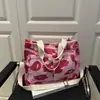 Bolso Estampado Color-Blocking Estilo Coreano, Nuevo Modelo Primavera 2026, Bolso Tote de Gran Capacidad, Esencial para el Trayecto Diario, Bolso de Mano y Bolso de Hombro