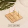 Tablero Localizador de Piezas de Tejido de Hilo con Patrón de Flores, Herramienta de Tejido Hecha a Mano, Tablero de Posicionamiento Hexagonal de Granny Square, Herramienta de Moldeado para Crochet