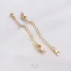 Corrente de Cauda de Ouro 14K Preenchido Conserva Cor Corrente de Extensão Pulseira Colar DIY Acessórios para Joias Feitos à Mão Materiais para Joias Feitas à Mão