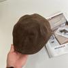 Gorra de Béisbol de Cuero Mate Retro Japonesa para Hombres y Mujeres, Estilo Callejero Moda Old Money, Gorra Cálida Casual y a la Moda para Otoño e Invierno