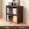 Librero Gabinete de Almacenamiento Pared Gabinete de Despensa Sala de Estar Color Madera Maciza Gabinete con Celosía Estantería Sencilla para Estudiantes Estante de Almacenamiento de Piso