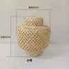 Faroles de Bambú de Tres Capas con Palabras Felices, Decoración de Pared de Fondo para Bodas, Diseño de Habitación de Boda, Faroles Fotográficos al por Mayor