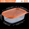 Caja de Plástico Desechable 1000 Caja de Conservación Colorida Caja para Fruta Bolsa de Pesca 750 Caja Rectangular para Comida