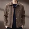 Chaqueta cortavientos de alta gama vintage de un solo botón versátil juvenil nueva de moda estilo coreano ligera business casual con cuello de solapa