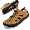 Nuevos zapatos de senderismo antideslizantes y transpirables para parejas, de corte bajo, acolchados, para escalada todoterreno, senderismo y escalada en roca, disponibles en tallas grandes para mercados internacionales