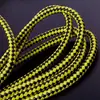 Bolsa de corda de couro PU bolsa corda de couro corda trançada couro elástico acessórios trançados multi-fios corda redonda 12mm núcleo de algodão