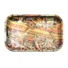 Suministro Directo Transfronterizo 28*18cm Bandeja para Cigarrillos de Hojalata, Bandeja para Cigarrillos de Tamaño Mediano, Bandeja de Hierro Metálico para Manejo de Tabaco