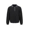 Yidao Vintage Outono 2026 Nova Chegada Suéter Patchwork Color Block Retro Americano Gola Lapela Masculino Tricô de Alta Qualidade Relaxado