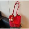 Bolsa de Ombro Grande Capacidade Transfronteiriça para Mulheres Outono 2025 Nova Bolsa Tote Popular de Alta Qualidade Bolsa de Braço para o Dia a Dia