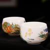 Conjunto de chá Kung Fu de porcelana branca Suet Jade, xícara de chá, xícara pessoal de alta qualidade, xícara de degustação de chá, xícara grande Master, xícara individual