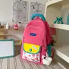 Mochila color-blocking para meninas do ensino fundamental, alta aparência, ins, novo estilo 2026, estilo coreano, meninas, ensino fundamental, bolsa de mão, mochila