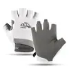 Guantes de seda de hielo para hombre, primavera y verano, finos, de dedo abierto, para exteriores, pesca, equitación, conducción, mensajería, para llevar, guantes de medio dedo con protección solar para mujer