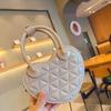 2025 Principios de Primavera Nueva Bolsa de Gelatina de PVC Amor Bolso Diamante Un Hombro Cruzado Bolso de Mujer Dulce Bolso Pequeño