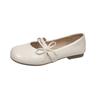 Zapatos Mary Jane Estilo Francés para Mujer, Blancos, Moda Nueva Primavera 2025, Suela Suave, Cómodos, No Cansan los Pies, Zapatos de Salón Estilo Hada
