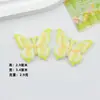 Cara Brillante Letra Colorida Mariposa Accesorios de Resina Hechos a Mano DIY Pasador Tocado Agujero de Vaso de Agua Zapatos Material para Joyería