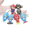 Llavero Colgante de Sonic de Dibujos Animados, Ratón Sonic, Colgante para Mochila Escolar, Muñeco de Plástico Blando, Caja Sorpresa, Soporta Personalización
