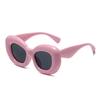 Nuevas Gafas de Sol Modernas, Divertidas y Originales para Mujer, Gafas Ovaladas Amarillas de Burbuja, Gafas de Sol Personalizadas Estilo Influencer Ins