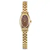 Reloj Pulsera de Cuarzo Dorado para Mujer de Gran Venta, Reloj de Dama Moderno y Versátil en Stock 2026 E-commerce Transfronterizo Reloj para Mujer