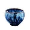 Taza de Té de Cerámica Esmaltada, Taza de Maestro, Taza de Degustación de Té, Taza de Juego de Té Kung Fu, Taza Huevo de Dragón con Esmalte Tenmoku, Tazón de Té, Taza Individual