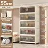 Armario de Almacenamiento Plegable sin Instalación, Caja de Plástico de Múltiples Niveles, Armario de Almacenamiento Doméstico Multifuncional para Dormitorio y Sala de Estar, Móvil