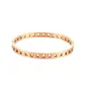 Moda Europea y Americana Pulsera de Oro Rosa Joyería Nicho Lujo Accesible Elegante Acero Inoxidable Chapado en Oro de 18K Pulsera Cielo Estrellado Calada