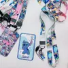 Lanyard Largo Lilo & Stitch Funda Protectora para Tarjeta de Autobús Tarjeta de Comida Estudiantil Control de Acceso al Campus Funda Protectora para Documentos