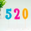 Vela Digital de Cumpleaños Niños Adulto Bebé Por Año Decoración de Pastel Festival Creativo Color Aleatorio