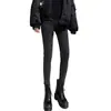 Pantalones de Maternidad Otoño Invierno Ropa Exterior Pantalones Largos Terciopelo Grueso Leggings de Maternidad de Invierno Soporte para el Vientre Pantalones Ajustados Ropa de Maternidad Otoño