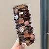 Gomas para el pelo de niños, nuevo estilo 2026, con diseño de lazo, bandas elásticas para el pelo para niñas, suaves con el pelo, alta elasticidad, círculos para coleta, accesorios para el pelo