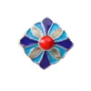 Nuevos accesorios de aleación imitación cloisonné Colgante de flor de loto y mariposa Accesorios para horquilla antigua DIY Corona de fénix Accesorios Venta al por mayor