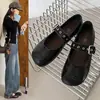 Zapatos Mary Jane Estilo Retro Francés para Mujer 2026 Otoño Nuevos Zapatos de Corte Bajo Versátiles para Viajar con Correa de Hebilla Única y Suela Plana